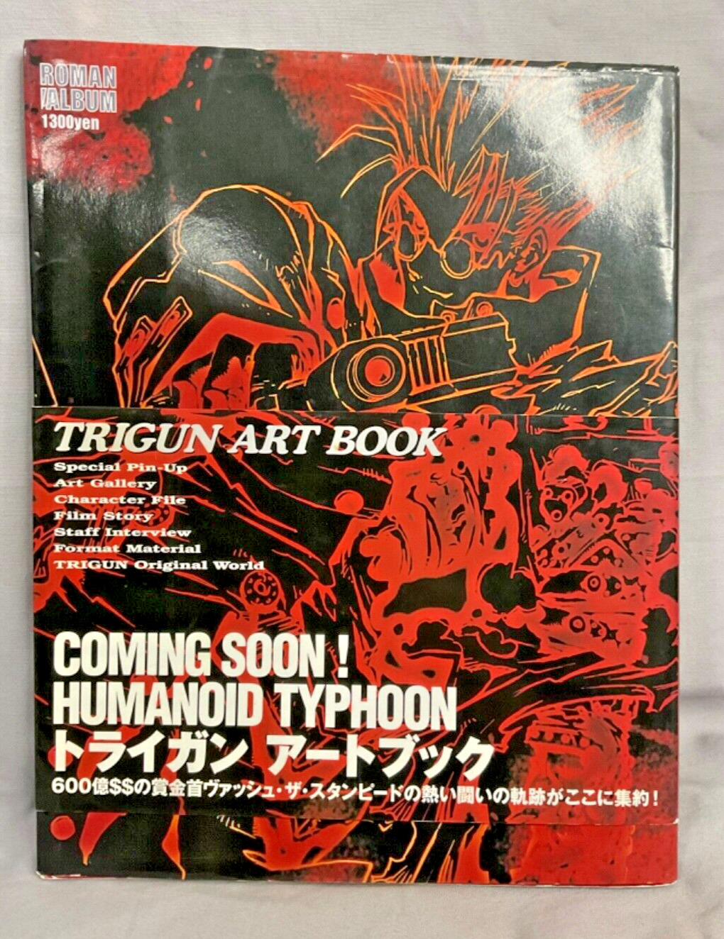 Trigun Art Book by Yasuhiro Nightow Official Artbook Anime Japanese