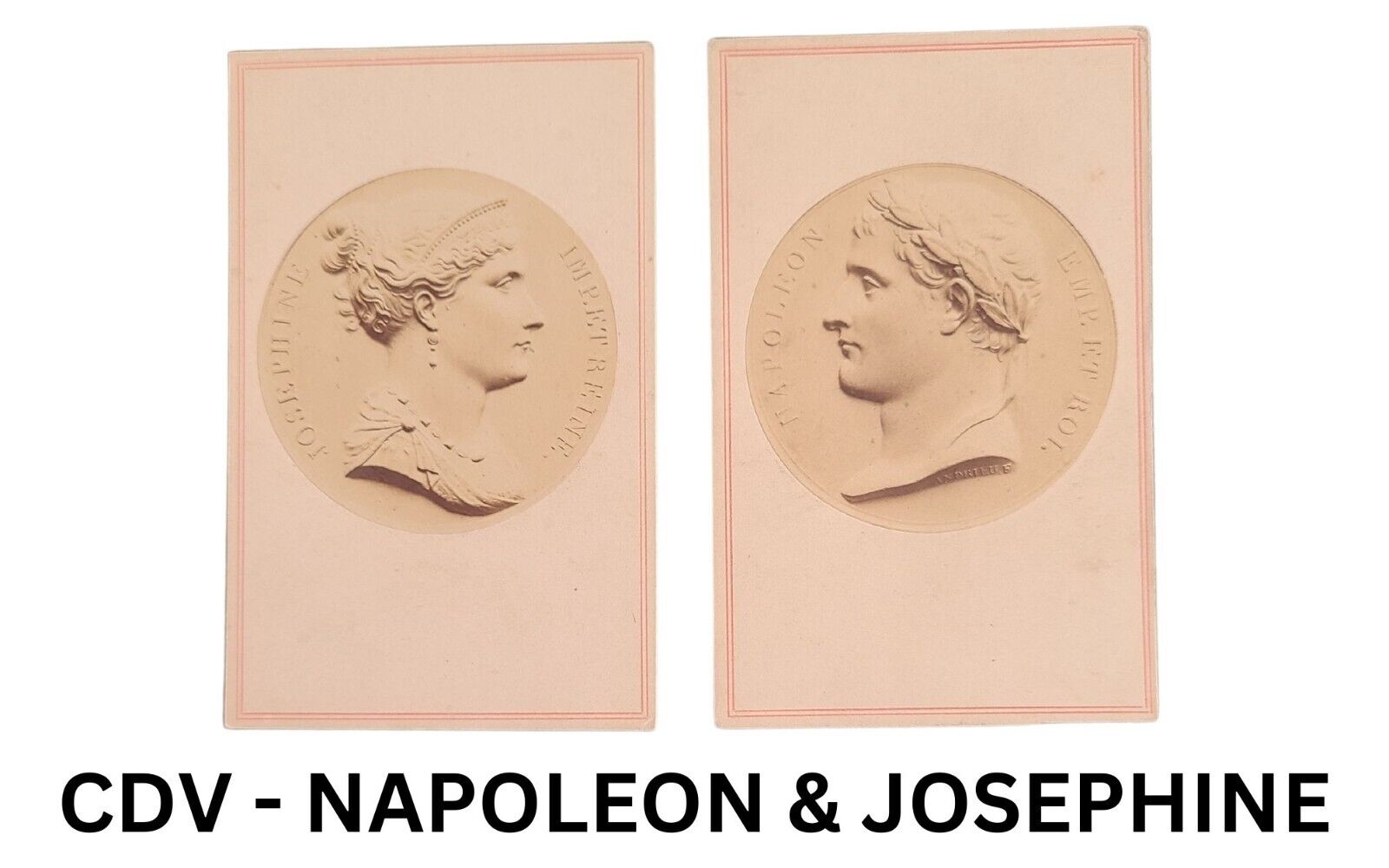 CDV PHOTOGRAPH - NAPOLEON & JOSEPHINE (228)