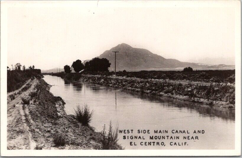 EL CENTRO, Calif. Photo RPPC Postcard \