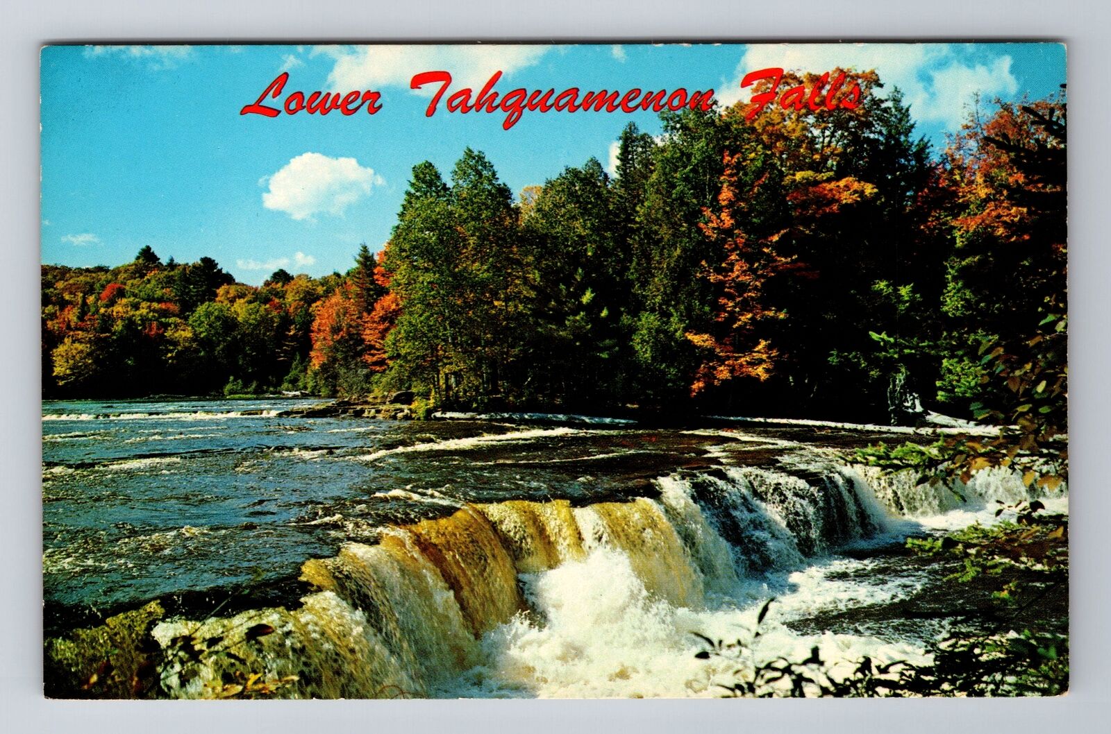 MI-Michigan, Lower Tahquamenon Falls, Antique, Vintage Postcard