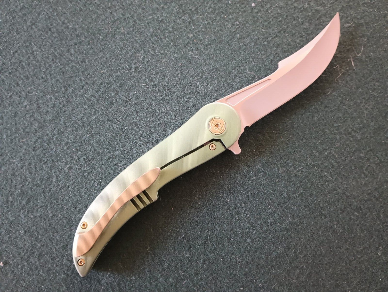 HEAdesigns Equilibrium V2 Frame Lock Flipper Knife (Green)