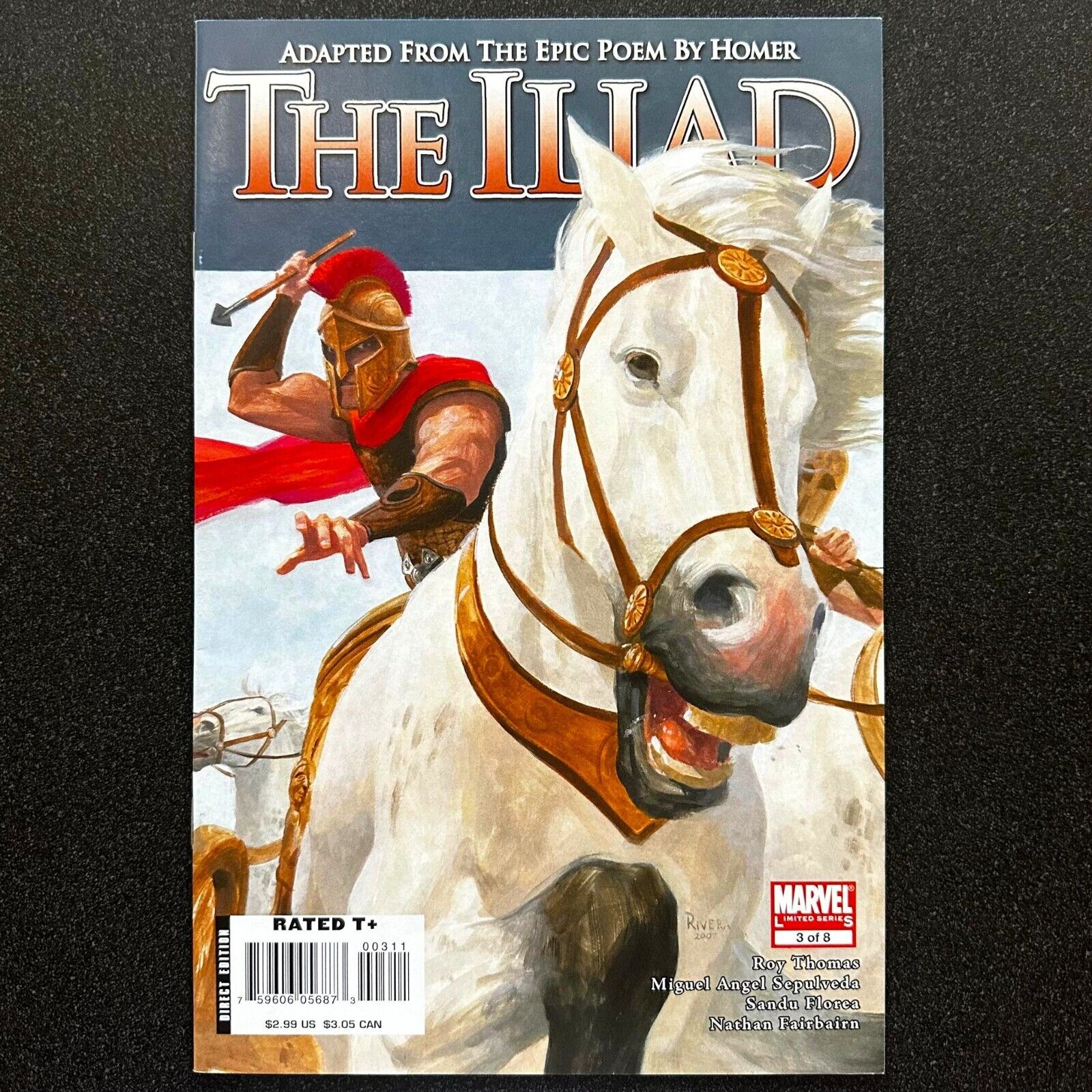 The Iliad #3 (April 2008) • Marvel Comics • Hector • Ajax • Trojans • Greeks •