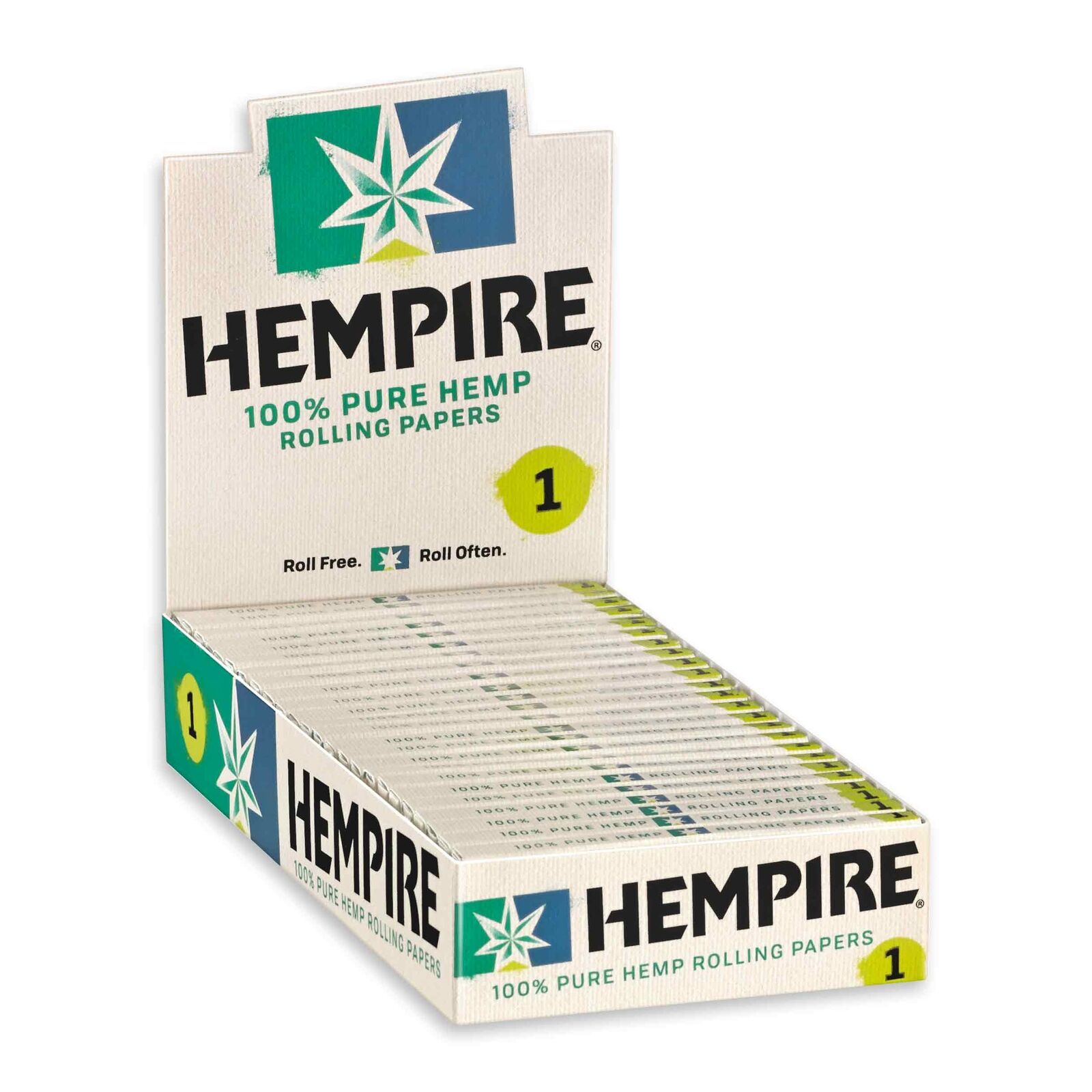 Hempire Rolling Papers SINGLE WIDE Pure Hemp 1.0 Cigarette Paper (24 Booklets)