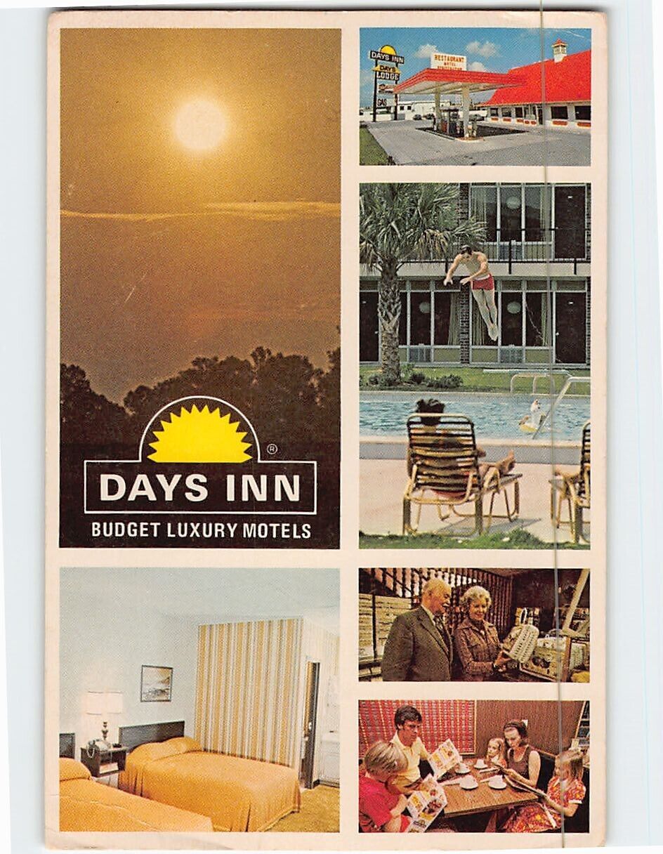 Postcard Days Inn Budget Luxury Hotels Atlanta Georgia USA