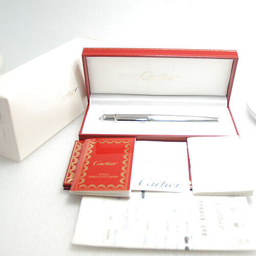 Cartier/Nib 18K-750 Engraving Diabolo De Cartier Metal Platinum Finish Dual-Use