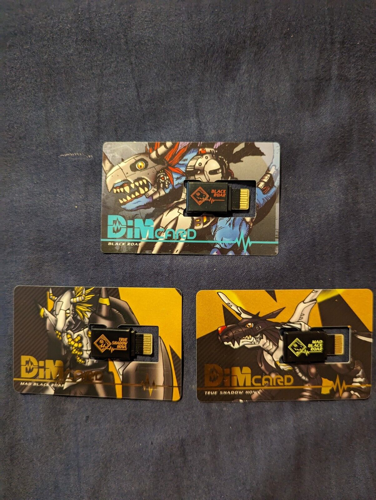 Digimon Vital Bracelet Mad Black Roar and True Shadow Howl Dim Card Set + Bonus