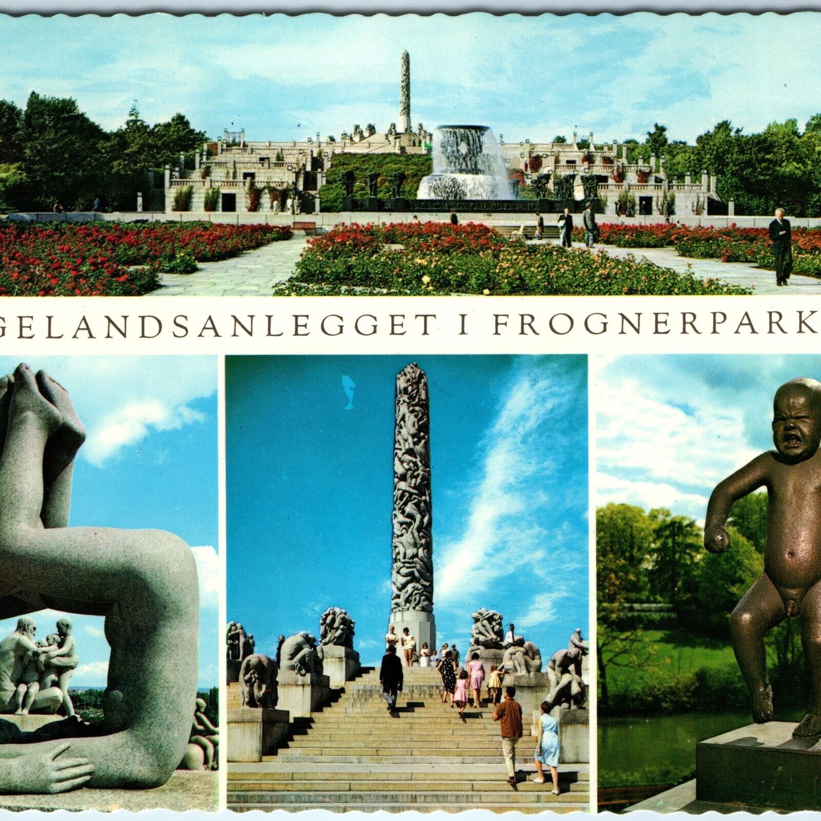 c1970s Oslo, Norway Vigeland Sculpture Park Vigelandsparken Frognerparken 4x6 M4