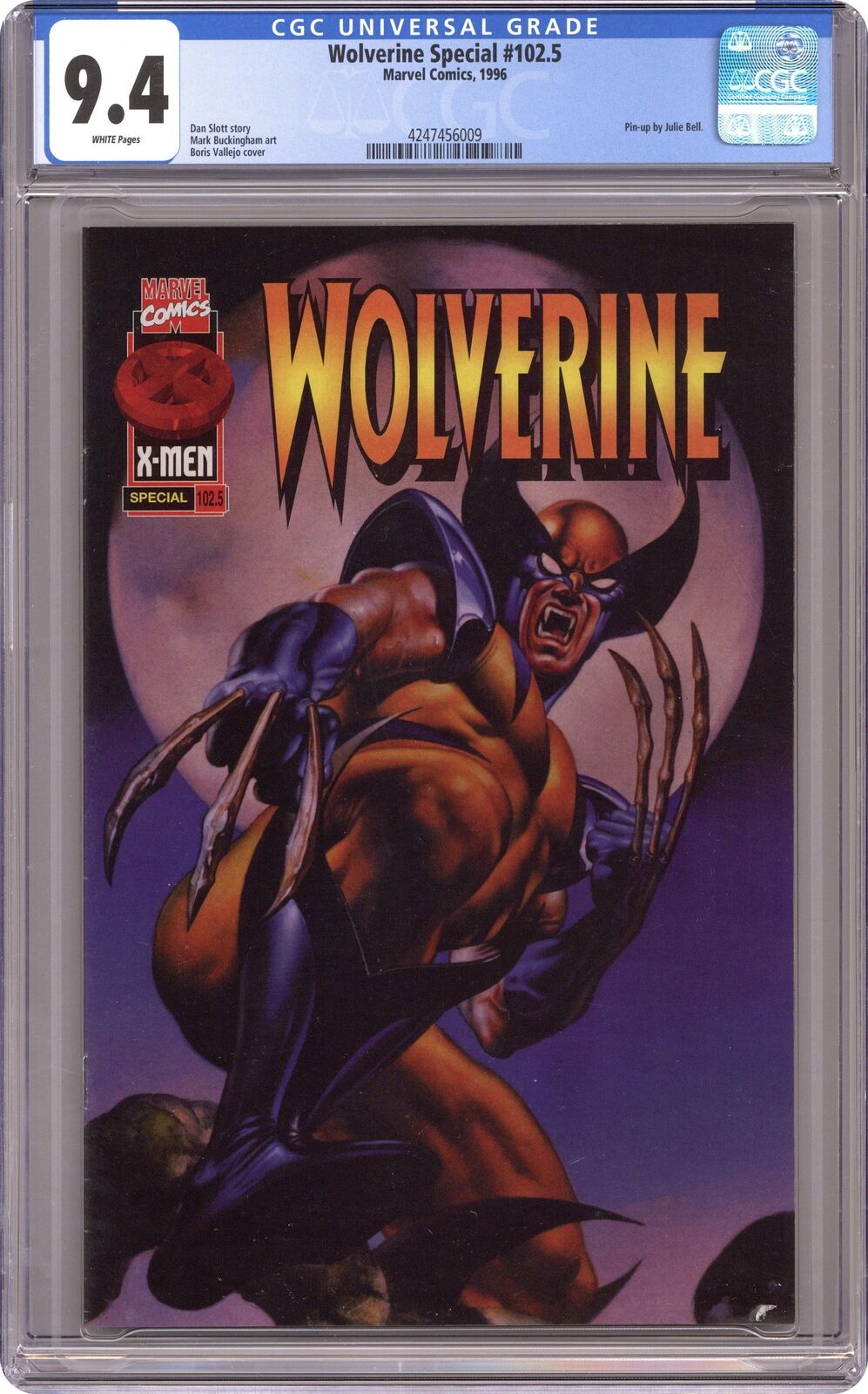 Wolverine #102.5 CGC 9.4 1996 4247456009