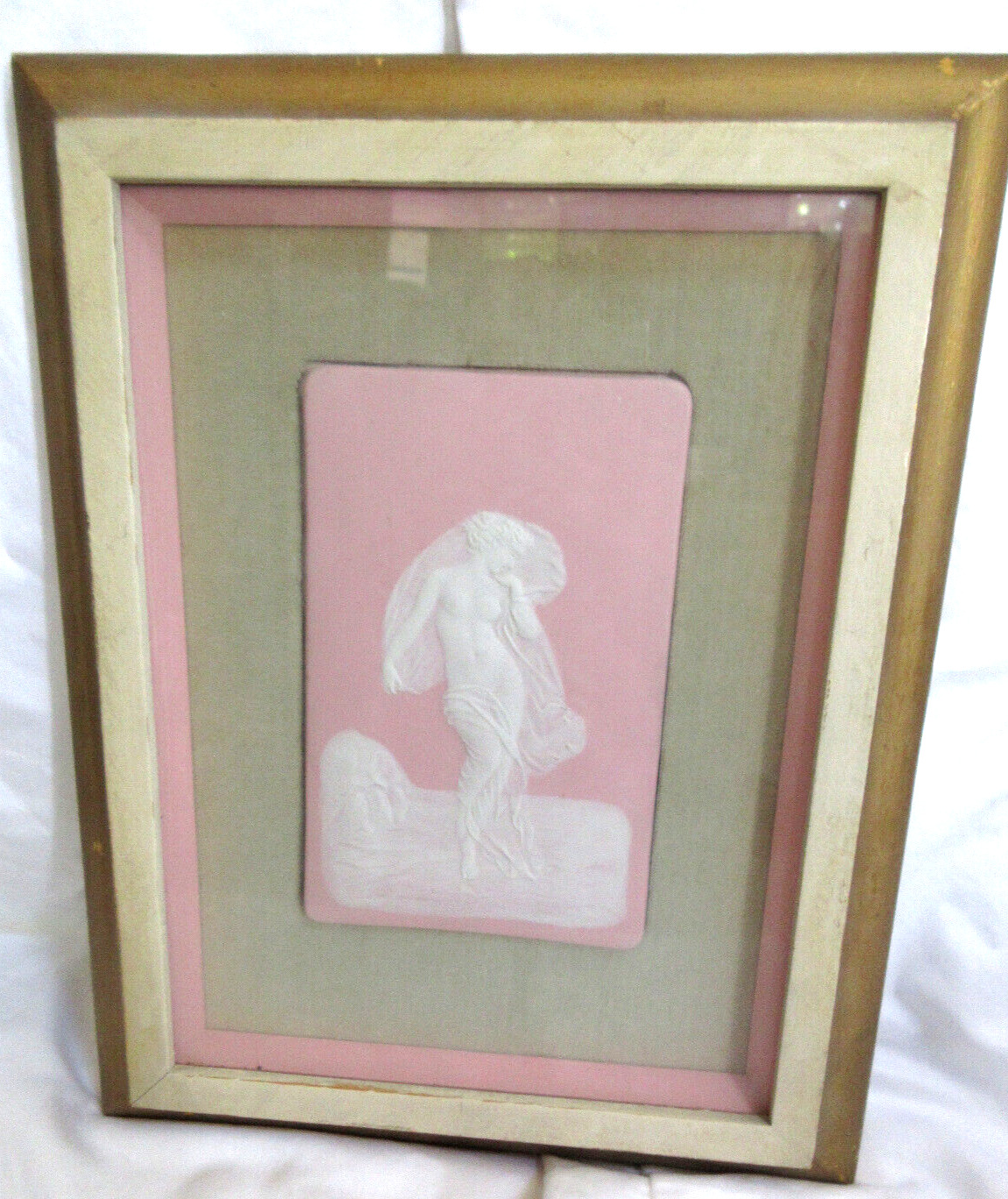 Gorgeous Camille Tharaud Limoges Pate sur Pat Plaque Relief Framed