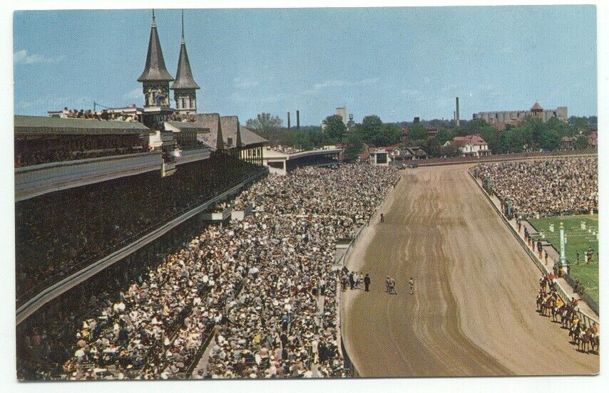 The Kentucky Derby Horse Race Churchill Downs Vintage Postcard