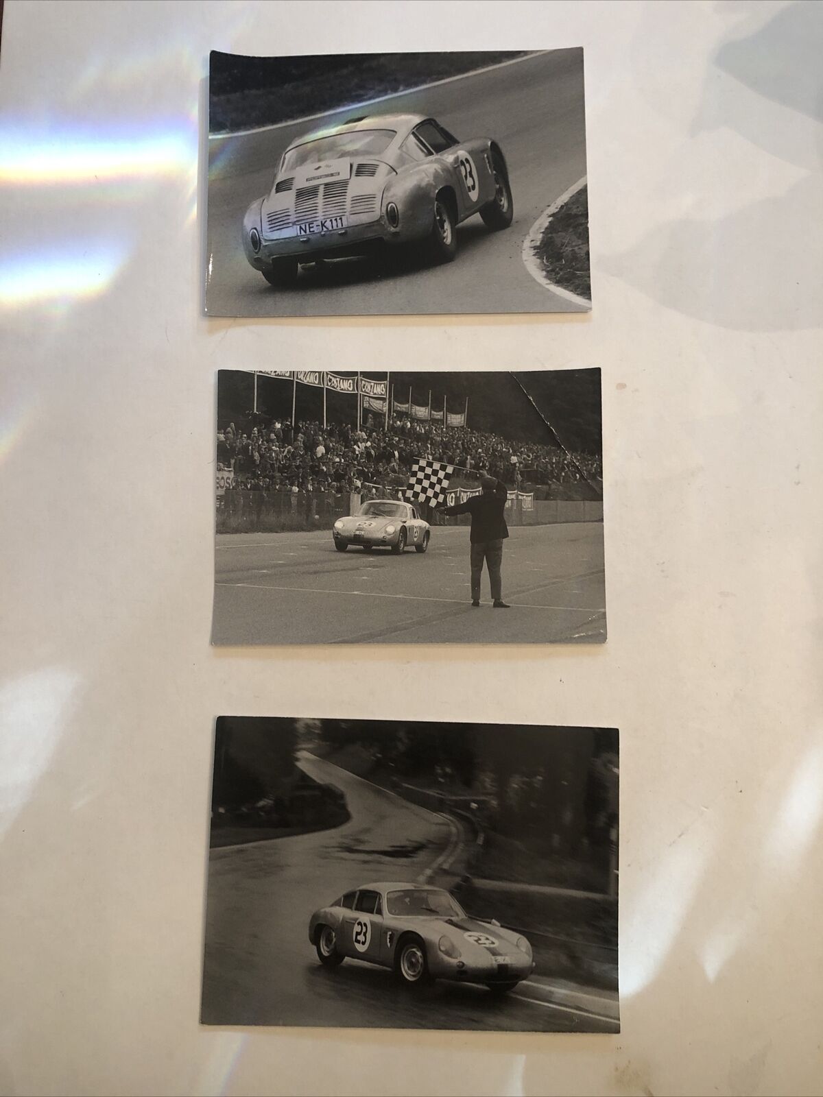Three Porsche Vintage Racing Photos #1