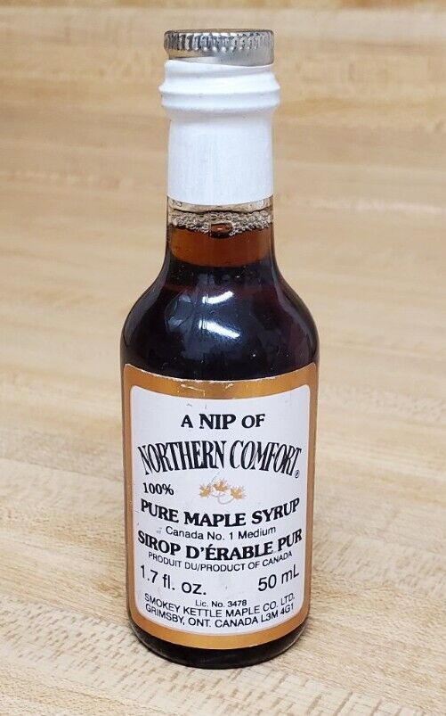 Vintage A Nip Of Northern Comfort Canadian MAPLE SYRUP 50 mL Bottle SEALED