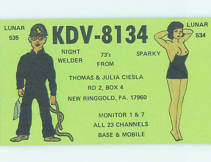 Pre-1980 RADIO CARD - New Ringgold - Near Jim Thorpe & Allentown PA AH0938