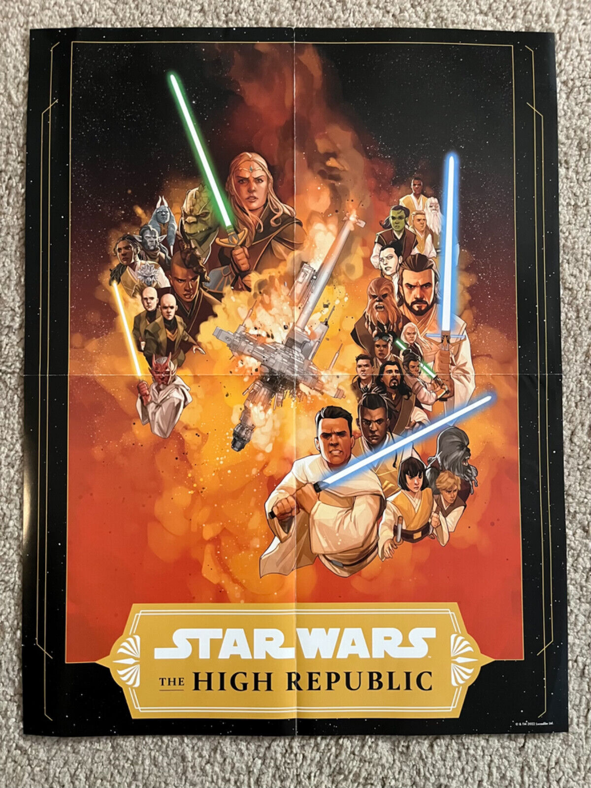 Star Wars Celebration Anaheim 2022 The High Republic Exclusive Poster 17.5X23