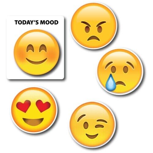 Magnet Me Up Today's Mood Emoticon Magnet Decal Variety Pack