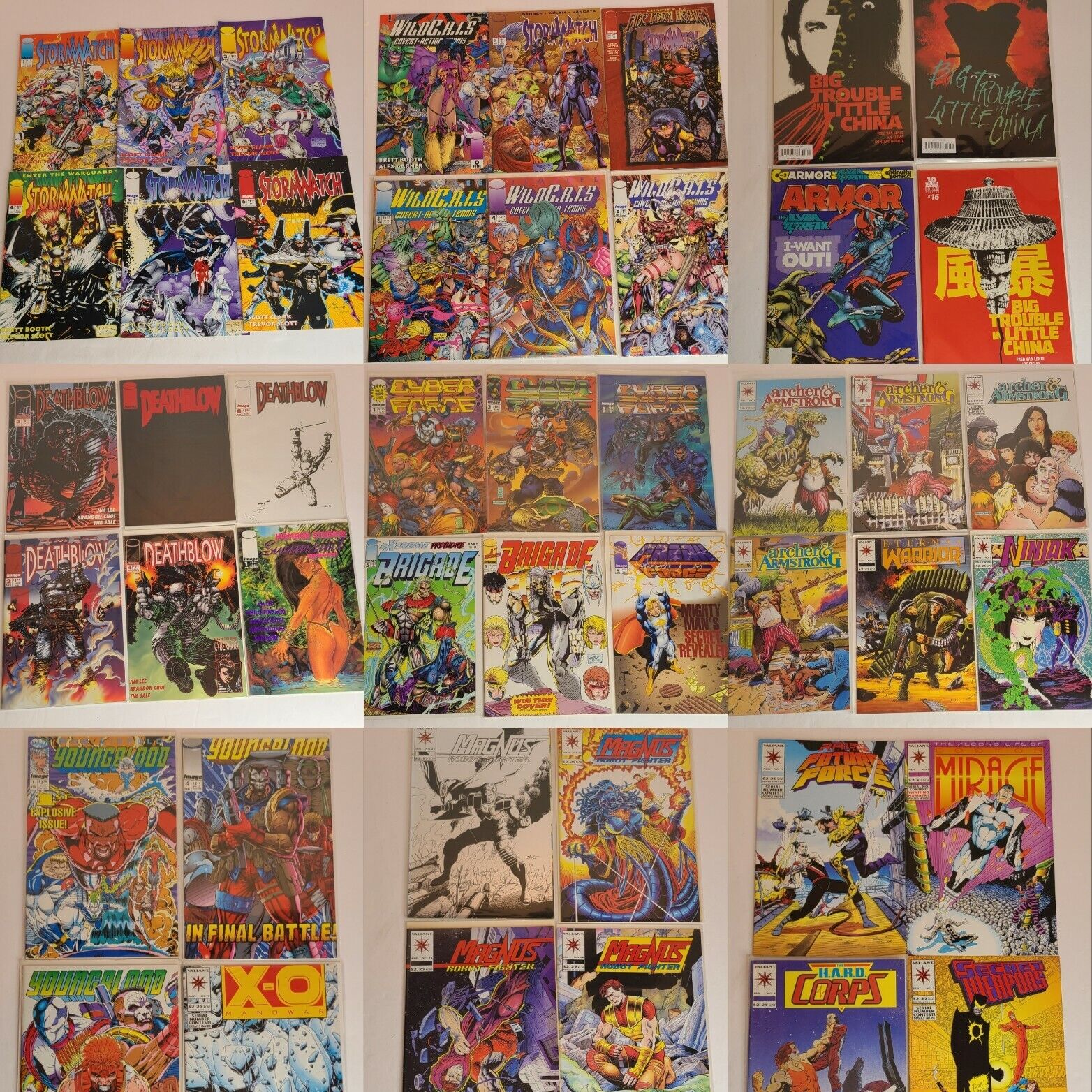 Comic Book Lot Of 46 Assorted Comics, Image, Valiant 