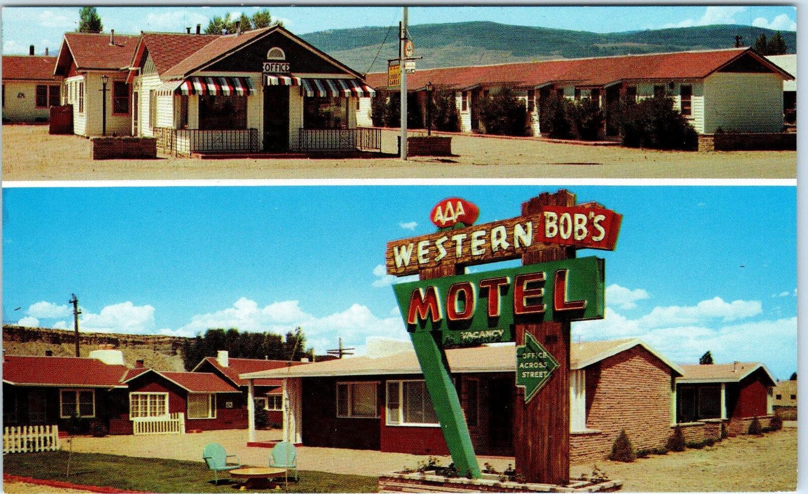 KREMMLING, CO Colorado  BOB\'S WESTERN MOTEL US 40   c1950s  Roadside Postcard