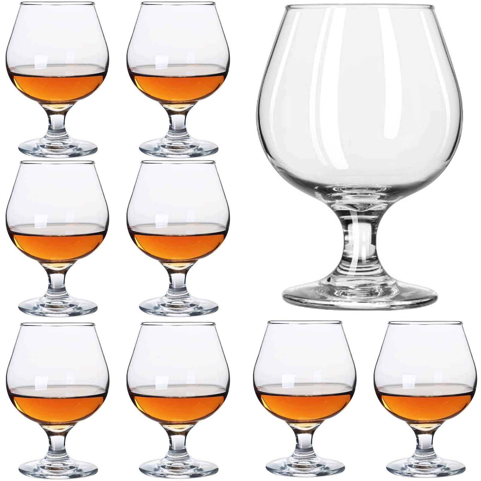 Srgeilzati Snifters Shot Glasses Set of 8 Cute Brandy Cognac Glasses (100ml |...