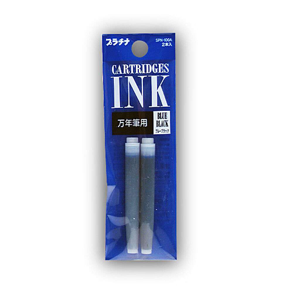 Platinum Preppy Fountain Pen Cartridge Refills - Blue Black- 2 Pack - New