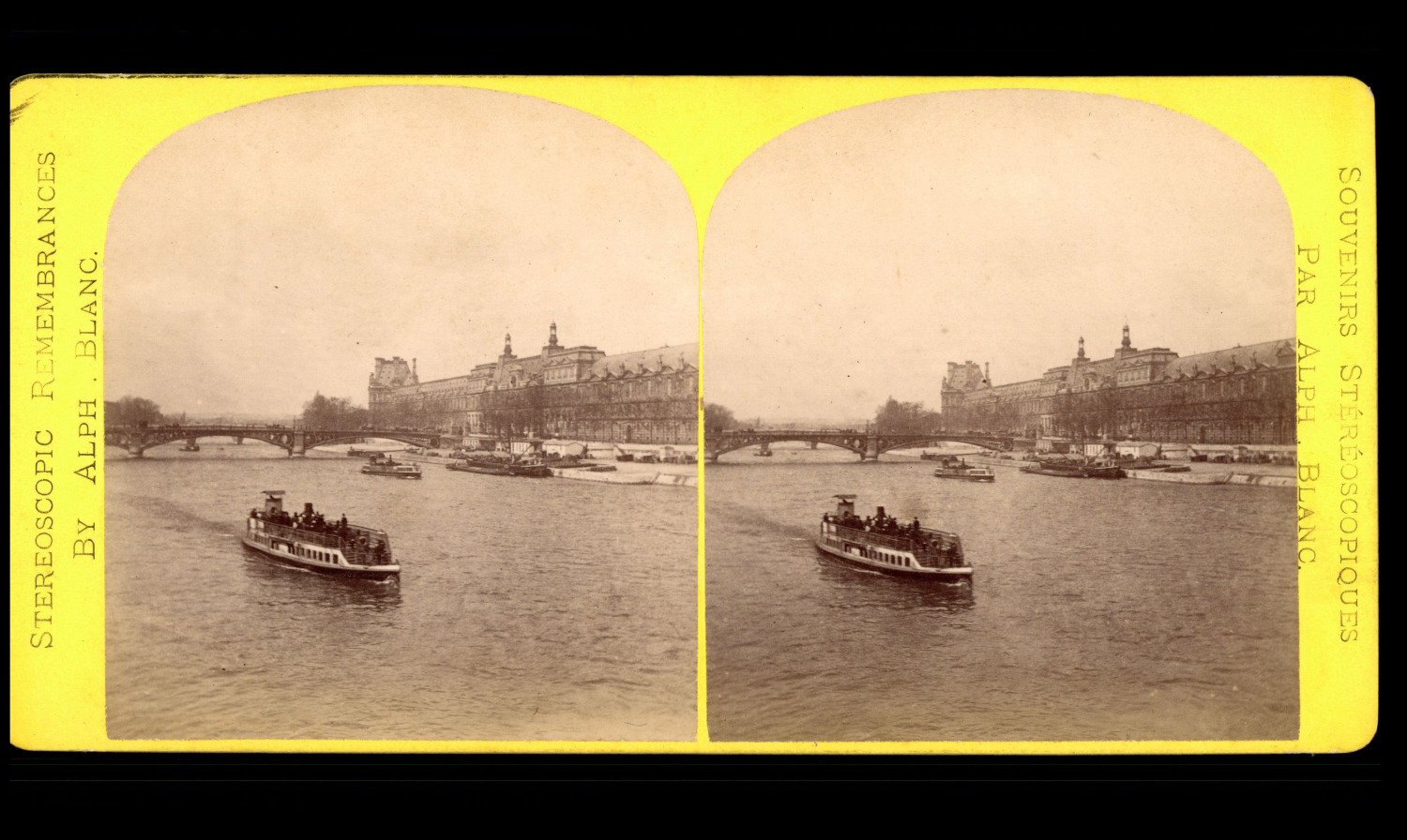 Paris, the Seine and the Tuileries, ca.1870, stereo Paris, the Seine and the Tuileries