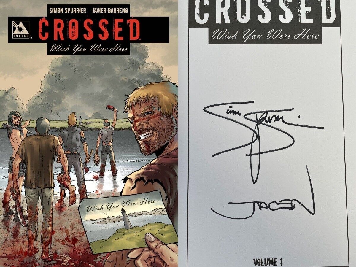 Crossed Wish You Were Here Volume 1 Signed Hardcover GN Spurrier Limited New NM
