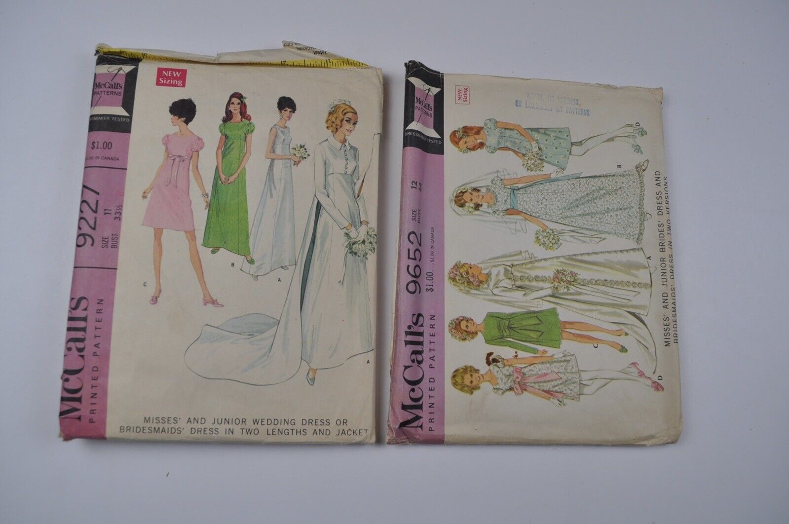 Vintage McCall’s Patterns Bridal 1968 Size 11-12 - 