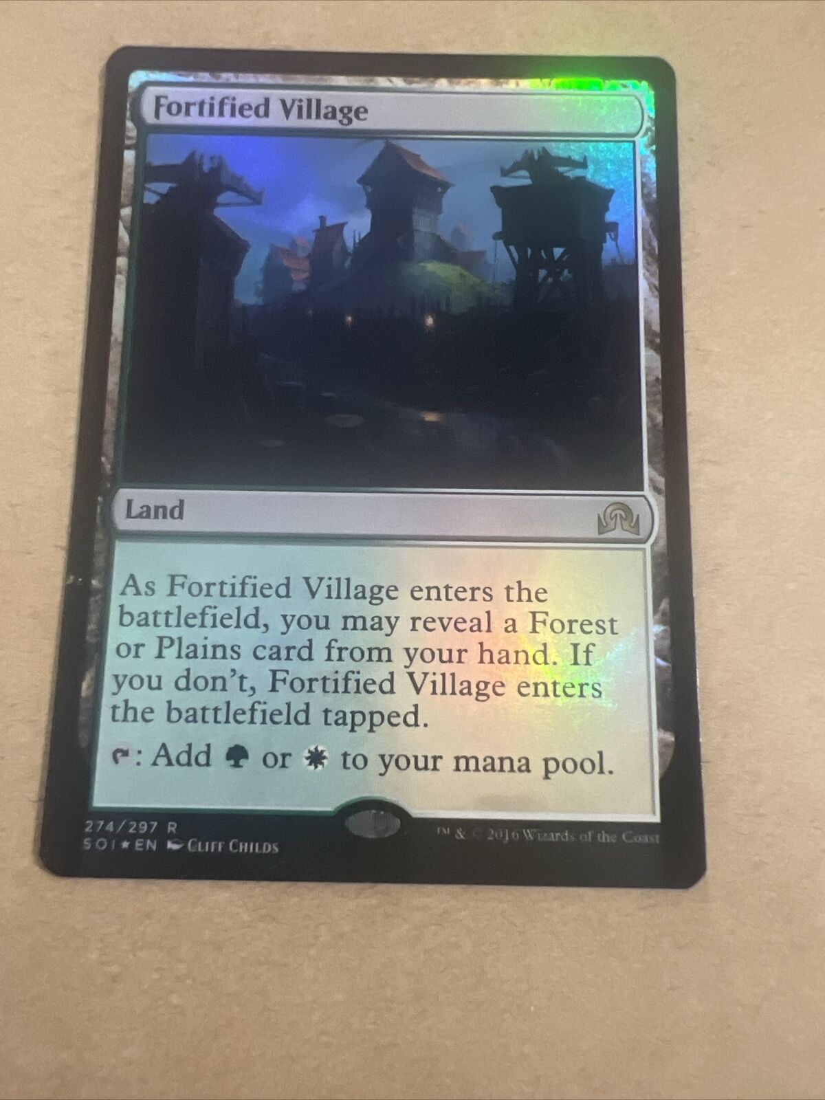 FORTIFIED VILLAGE- SHADOWS OVER INNISTRAD- (FOIL)- MTG- MAGIC THE GATHERING