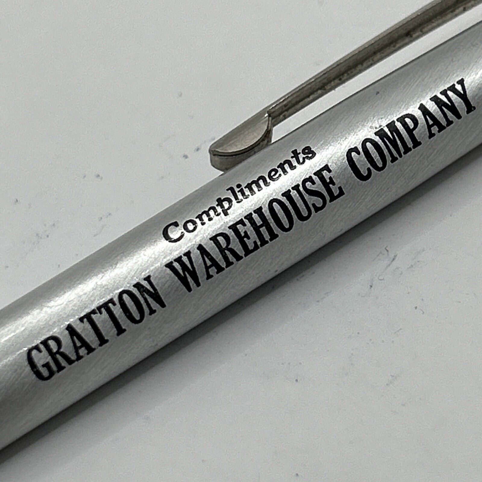 VTG c1970s Ballpoint Pen Gratton Warehouse Company Omaha Nebraska