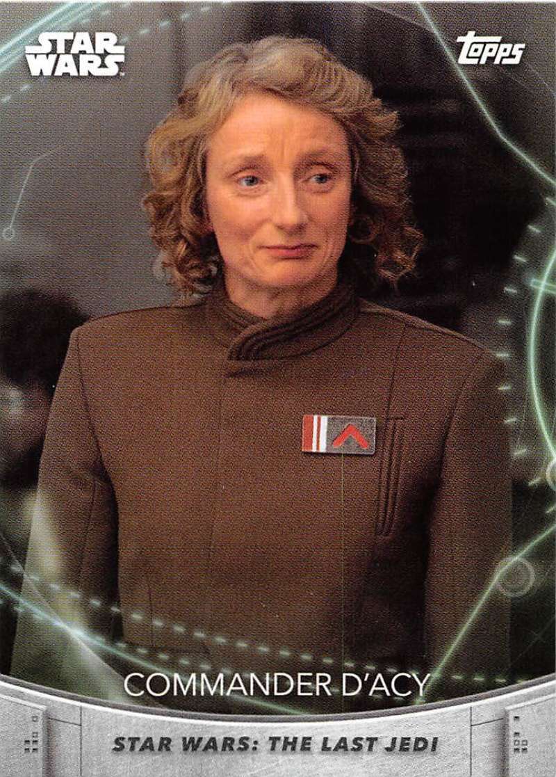 2020 Topps Women of Star Wars #18 Commander D'Acy Star Wars Card