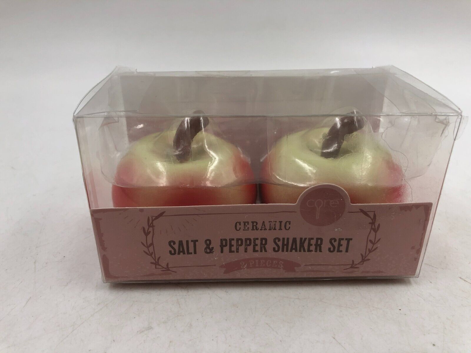 Core Ceramic 3in Apple Salt + Pepper Set CC01B51001