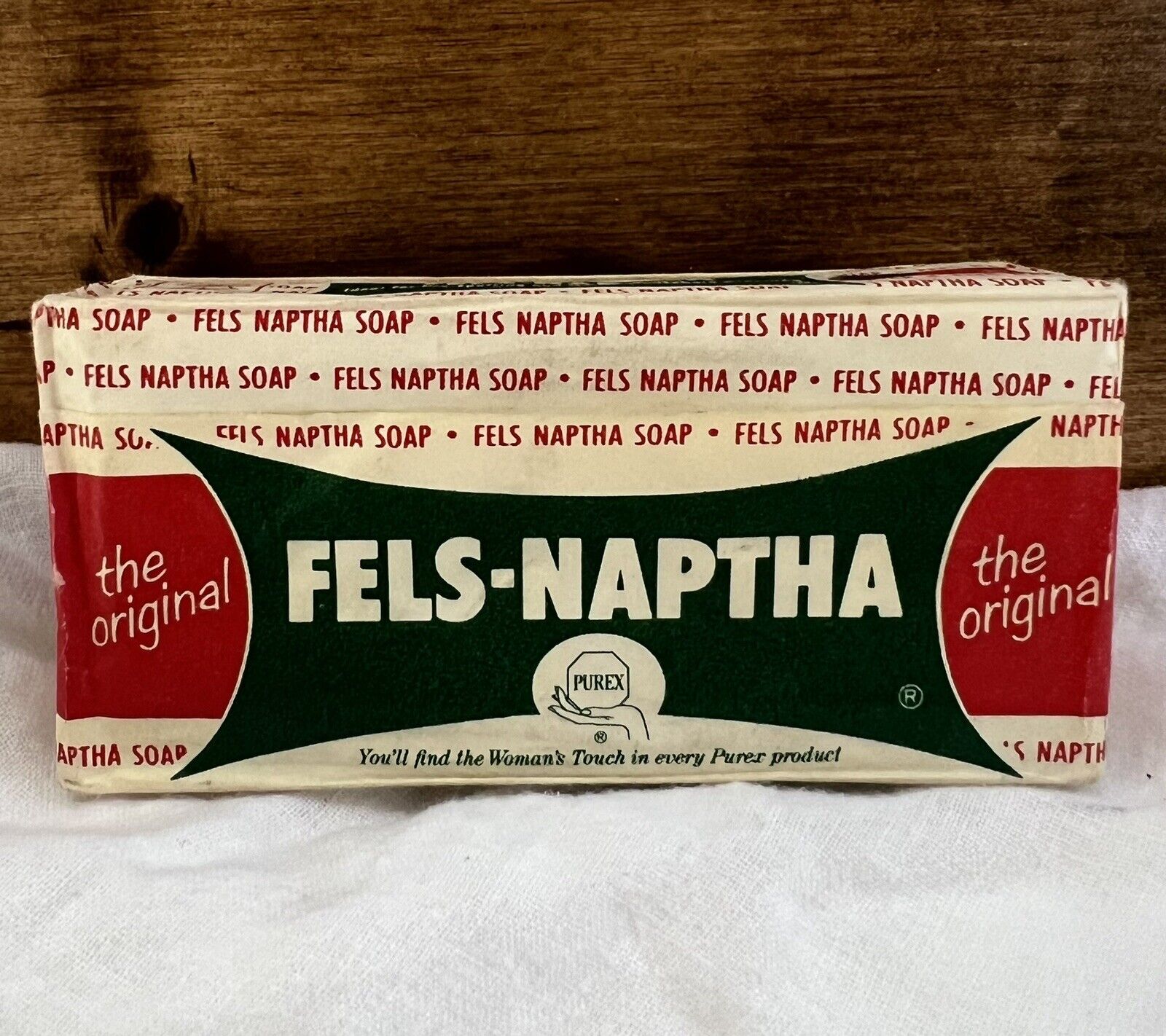Vintage Fels-Naptha Laundry Bar Soap 6.5 oz Unopened Paper Wrapper One Bar