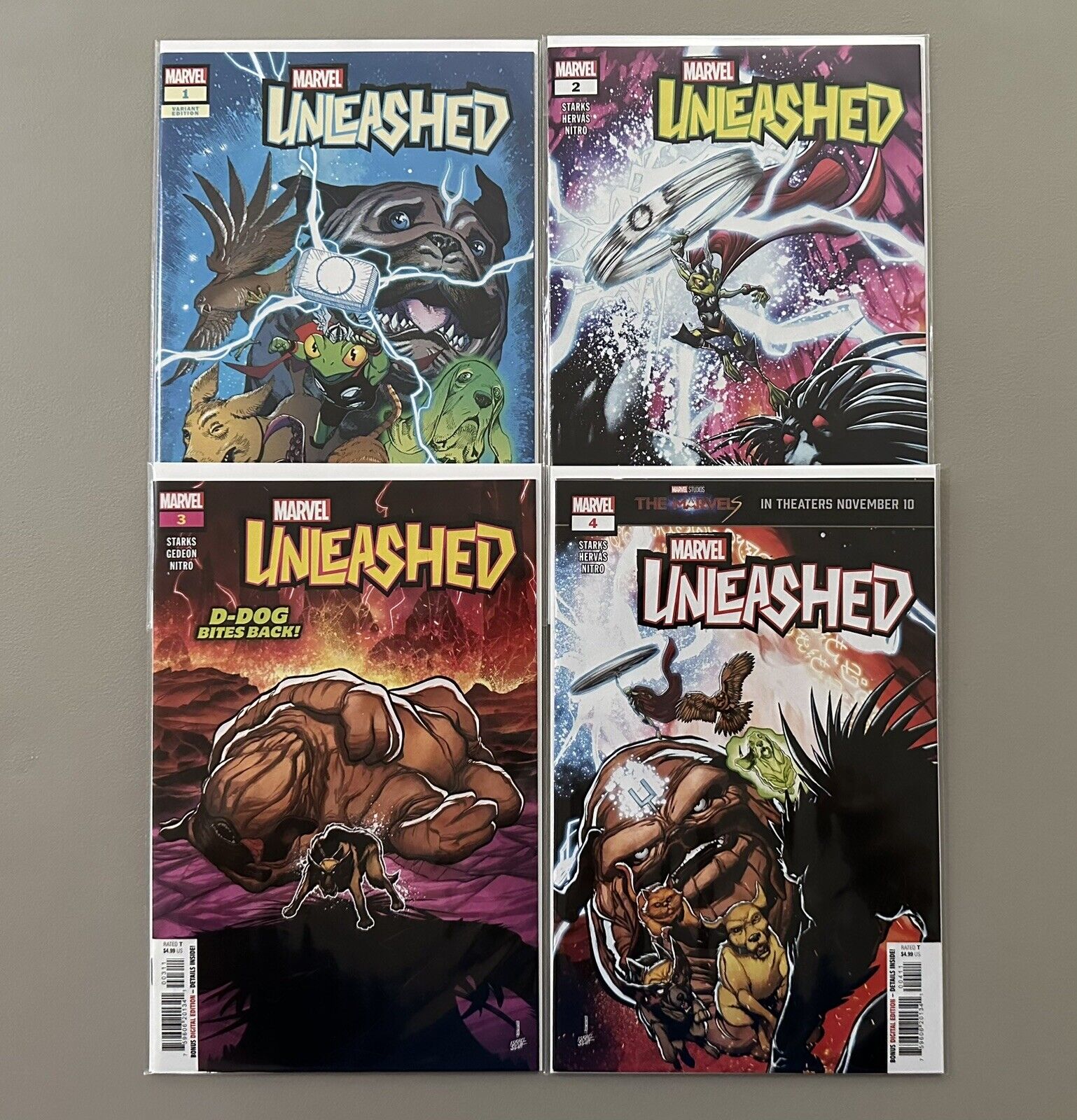 Marvel Unleashed #1-4 (2023 Marvel) NM Complete Series Kyle Starks
