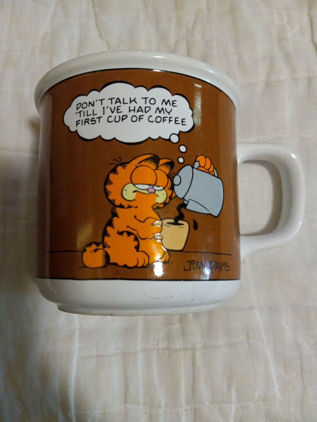 vintage 1978 garfield coffee mug