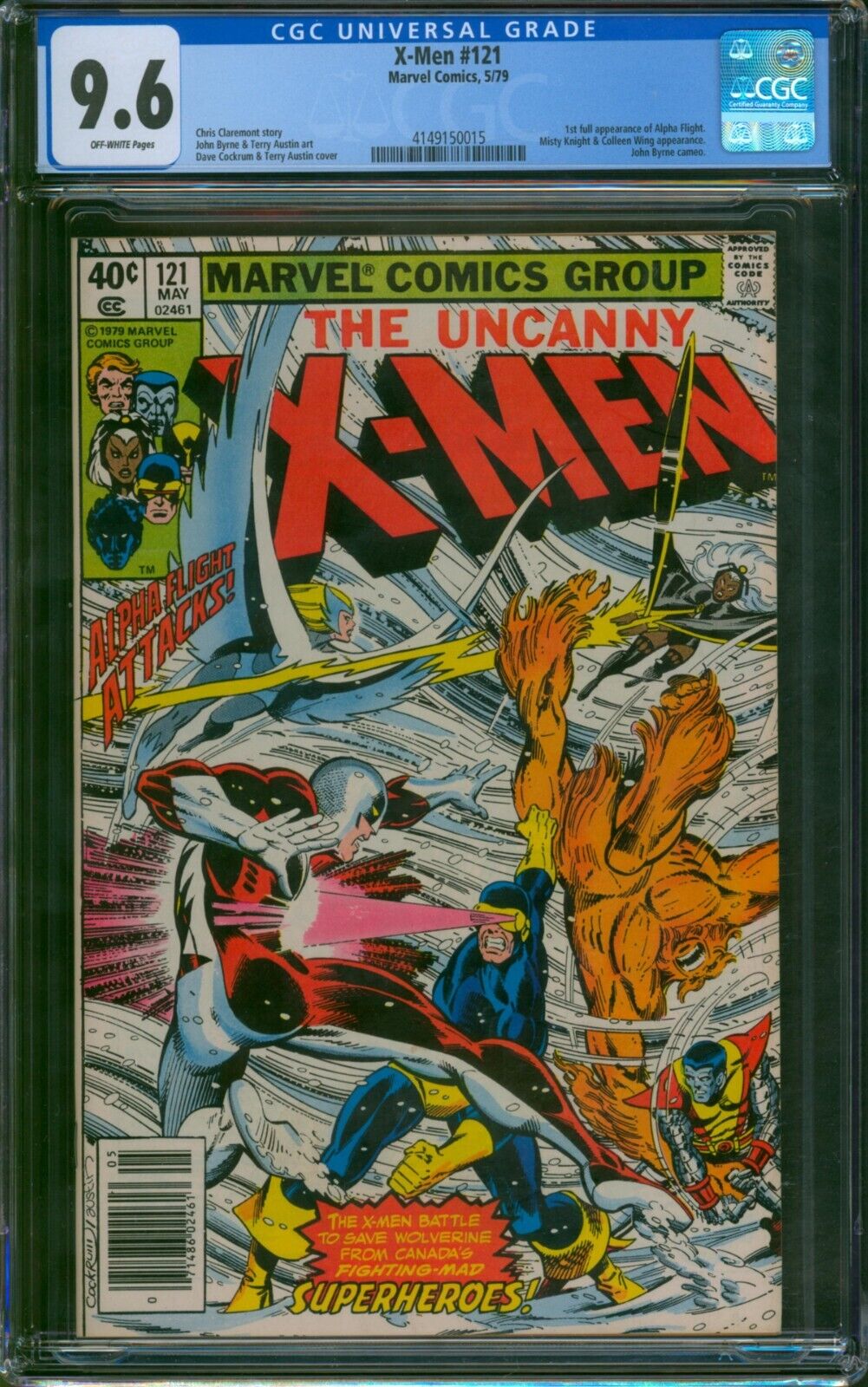 X-Men #121 ⭐ CGC 9.6 ⭐ 1st Full Appearance of Alpha Flight Uncanny Marvel 1979