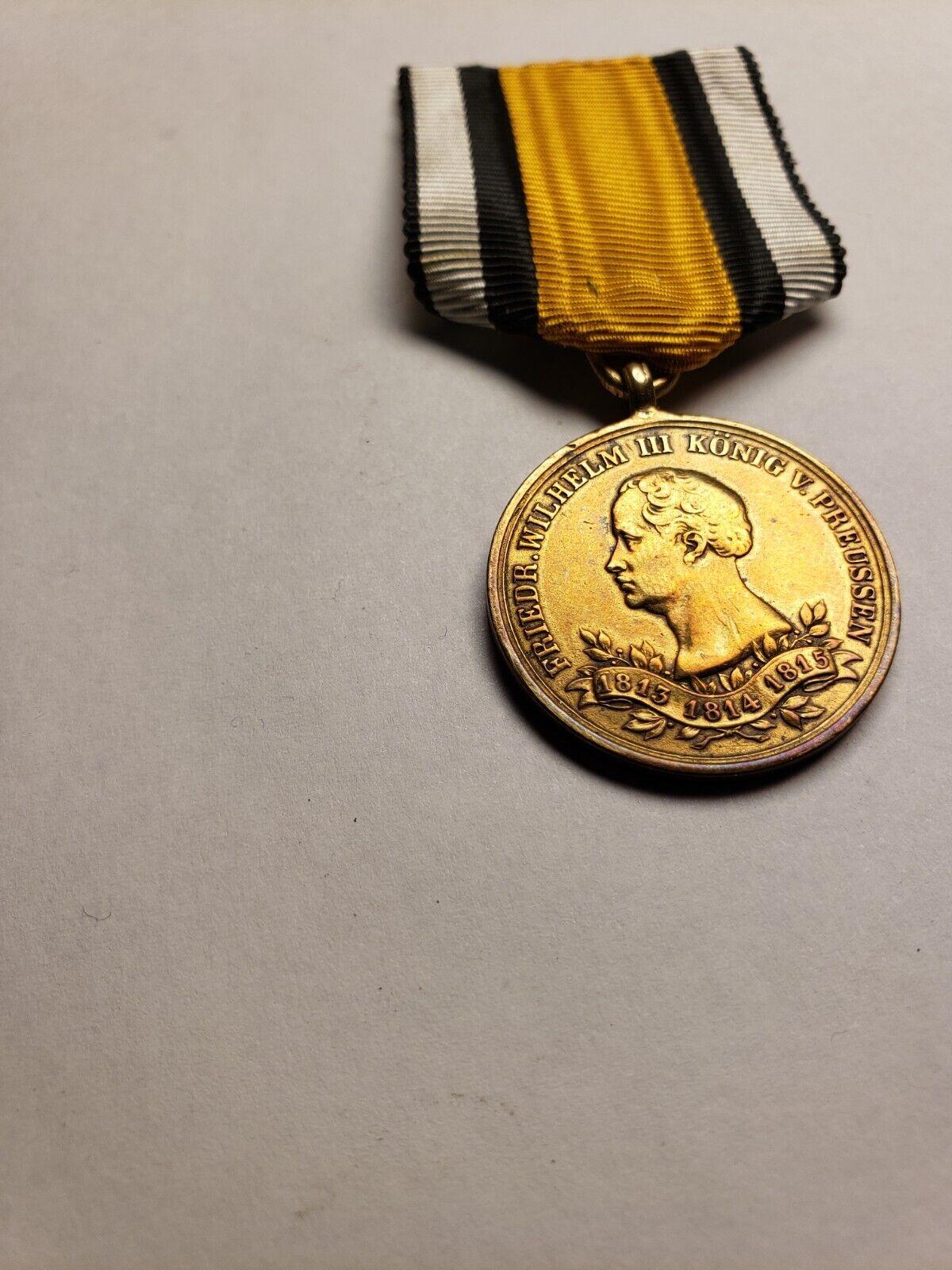 Imperial German Prussia 1813-1814-1815 Combatant's Medal for the Napoleonic Wars