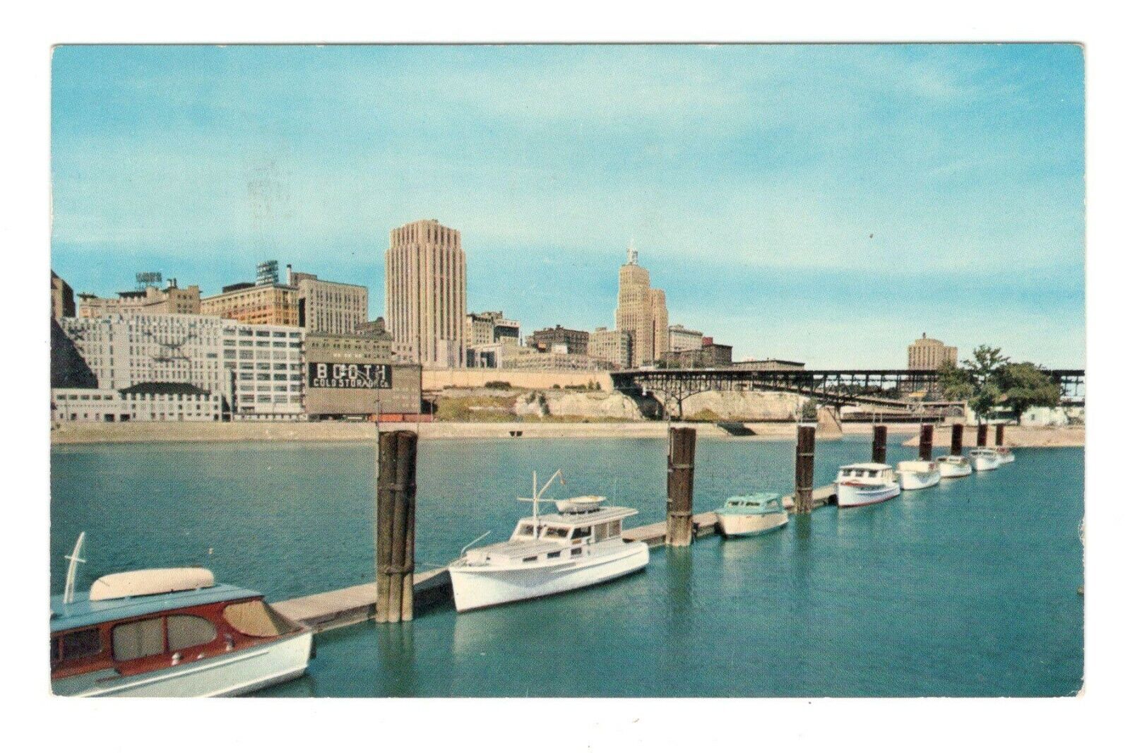 St. Paul Skyline St. Paul Minnesota Vintage Postcard EB54