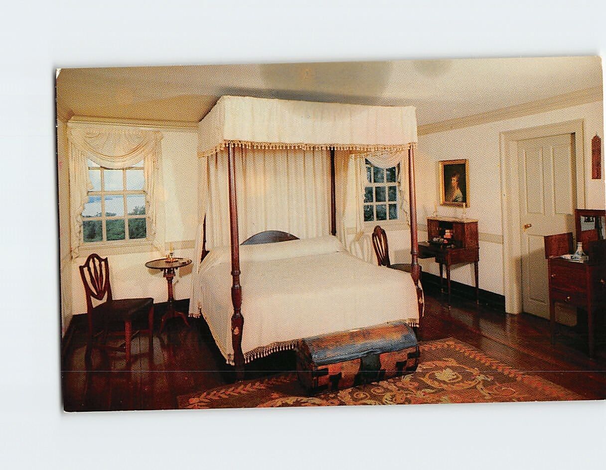Postcard Washington\'s Bedroom at Mount Vernon, Virginia