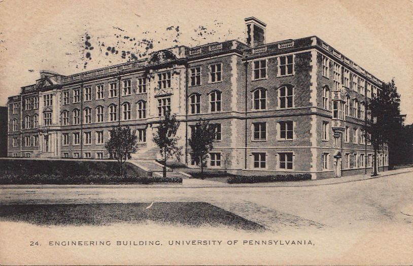 Postcard Engineering Building University of Pennsylvania PA