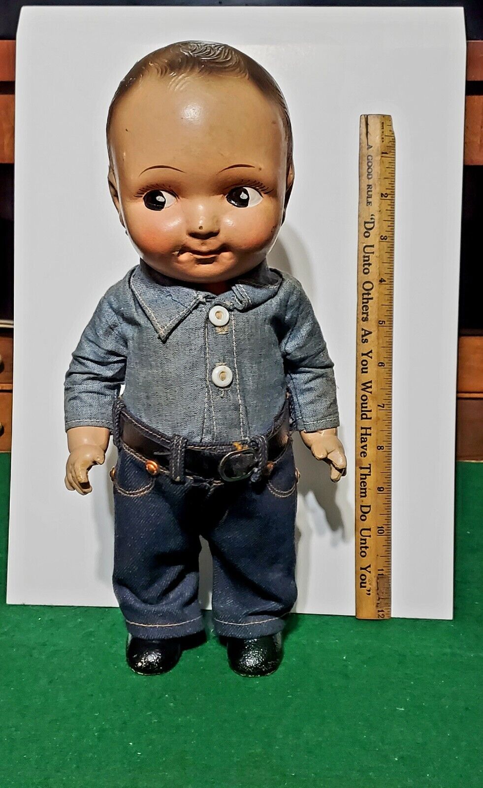 Vintage Old BUDDY LEE Doll With Outfit