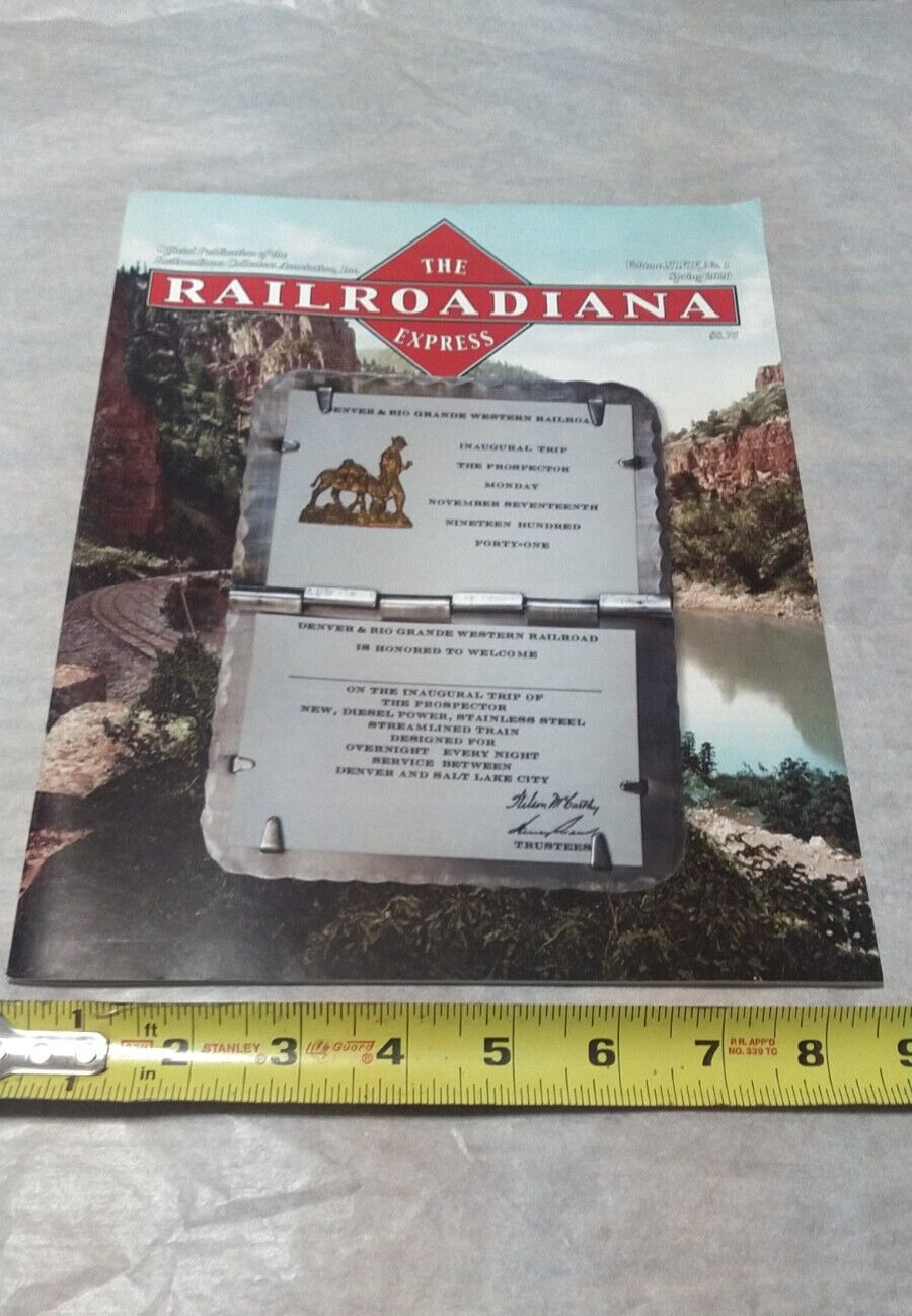 The Railroadiana Express Spring 2020 Magazine (Used) (XO)