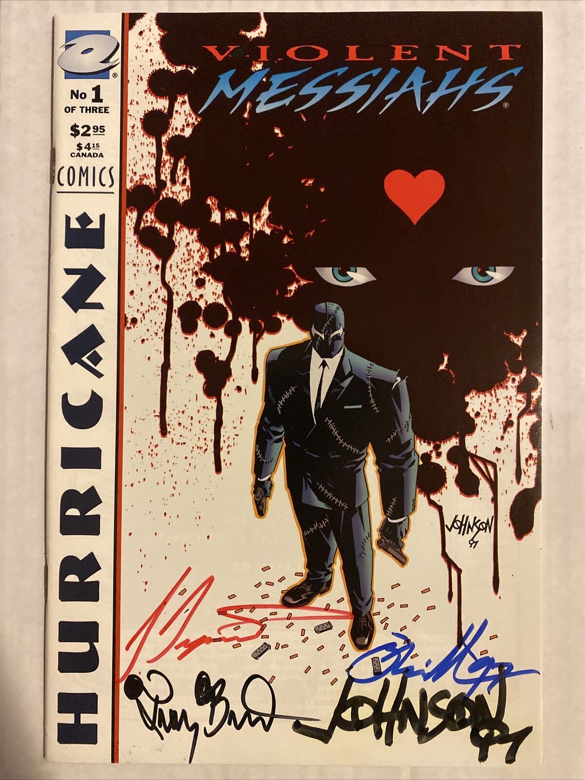 Violent Messiahs #1 signed by Bill O’Neil & Joshua Dysart Troy Bryant Dave Johns