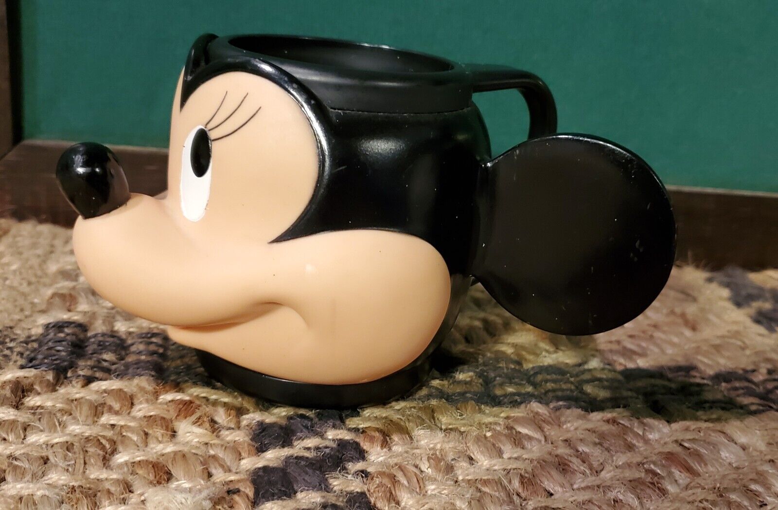 Vintage Mickey Mouse Head Mug 3D Head Face Plastic 