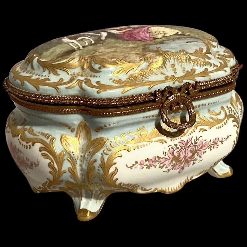 A late 19th-century French Louis XVI Sevres porcelain box is a true treasure