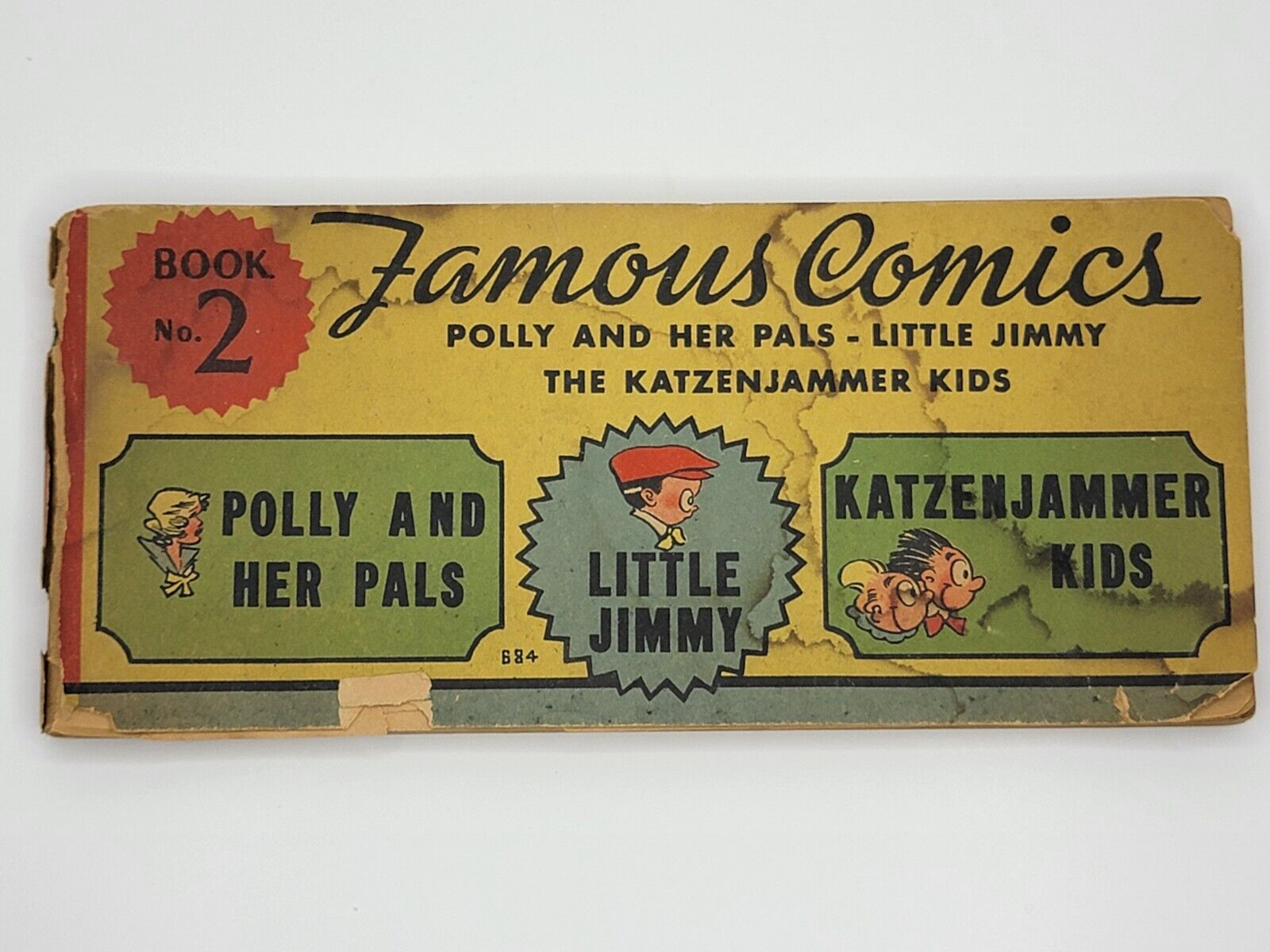 RARE 1934 Polly and Her Pals FULL comic strip book #2 Katzenjammer Little Jimmy