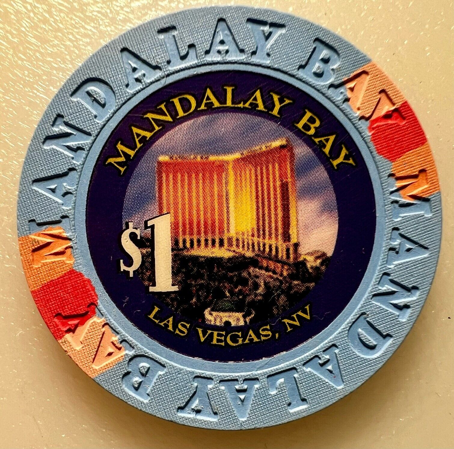 Mandalay Bay $1 Casino Chip, 1999 edition