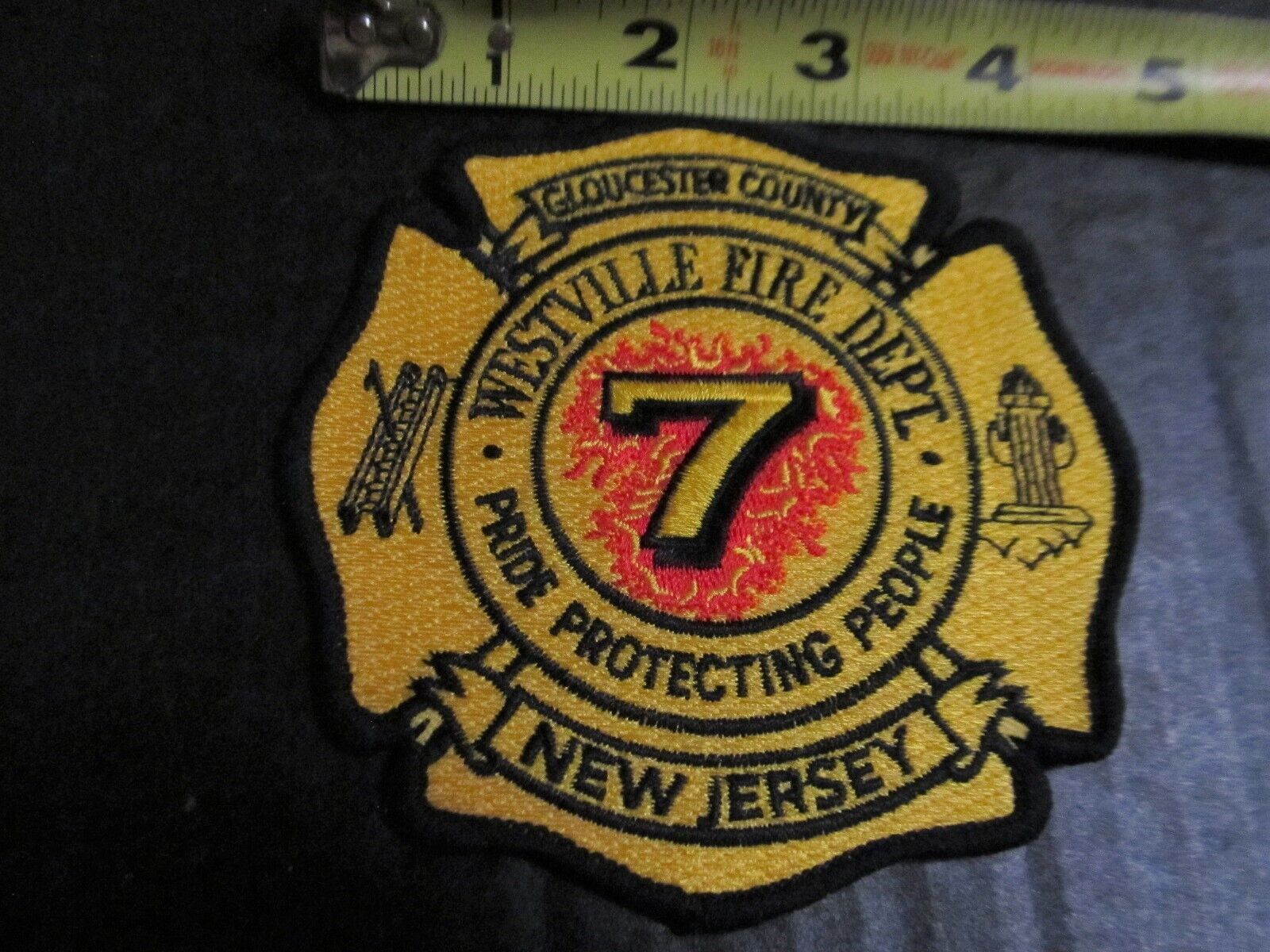 Vintage Westville Fire Dept Patch-New Jersey Obsolete