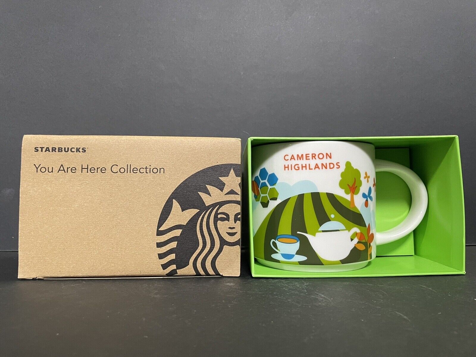 New Starbucks Coffee Cameron Highlands You Are Here Collection mug w/box