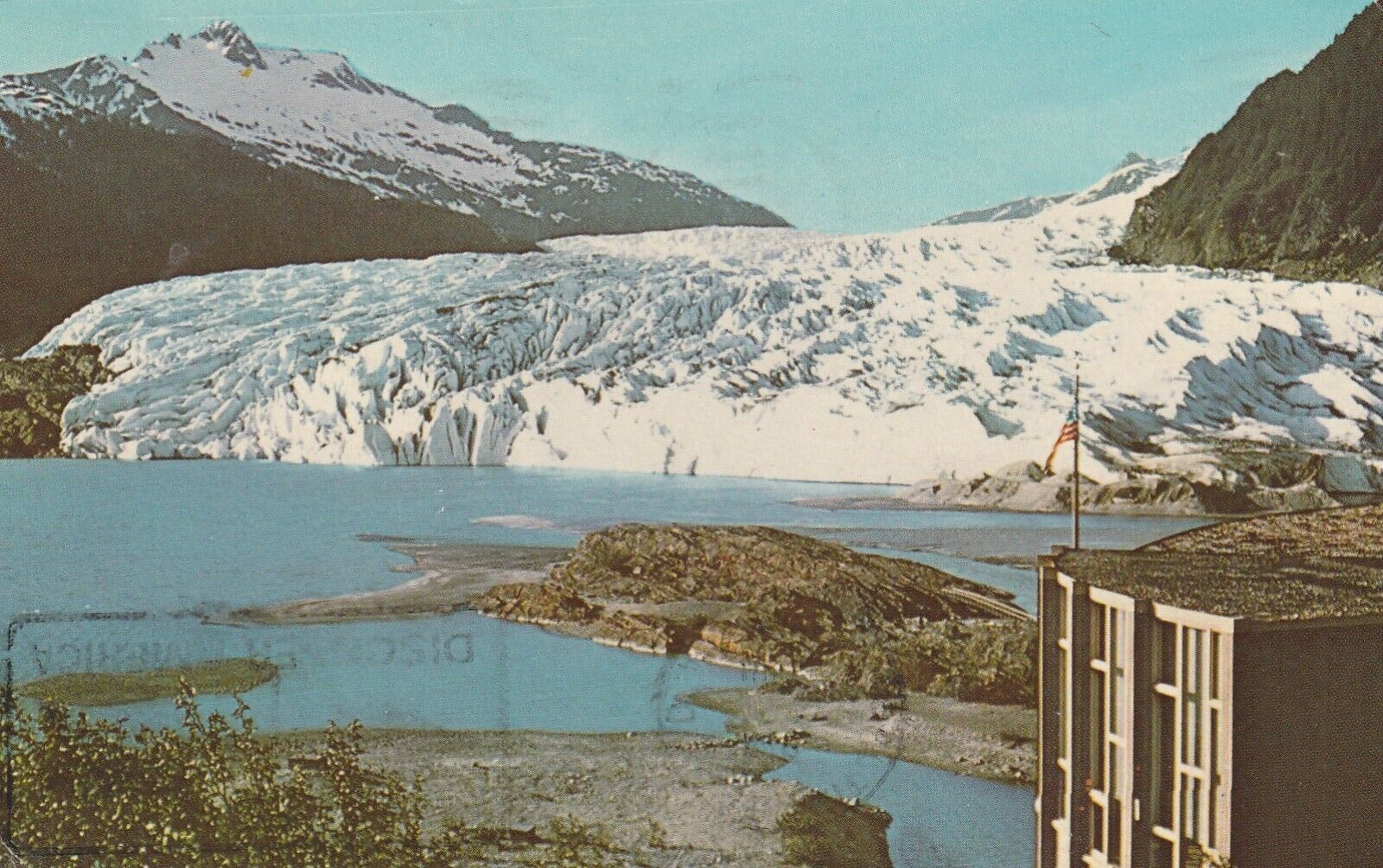 Juneau AK-Alaska Mendenhall Glacier Antique Vintage Souvenir Postcard