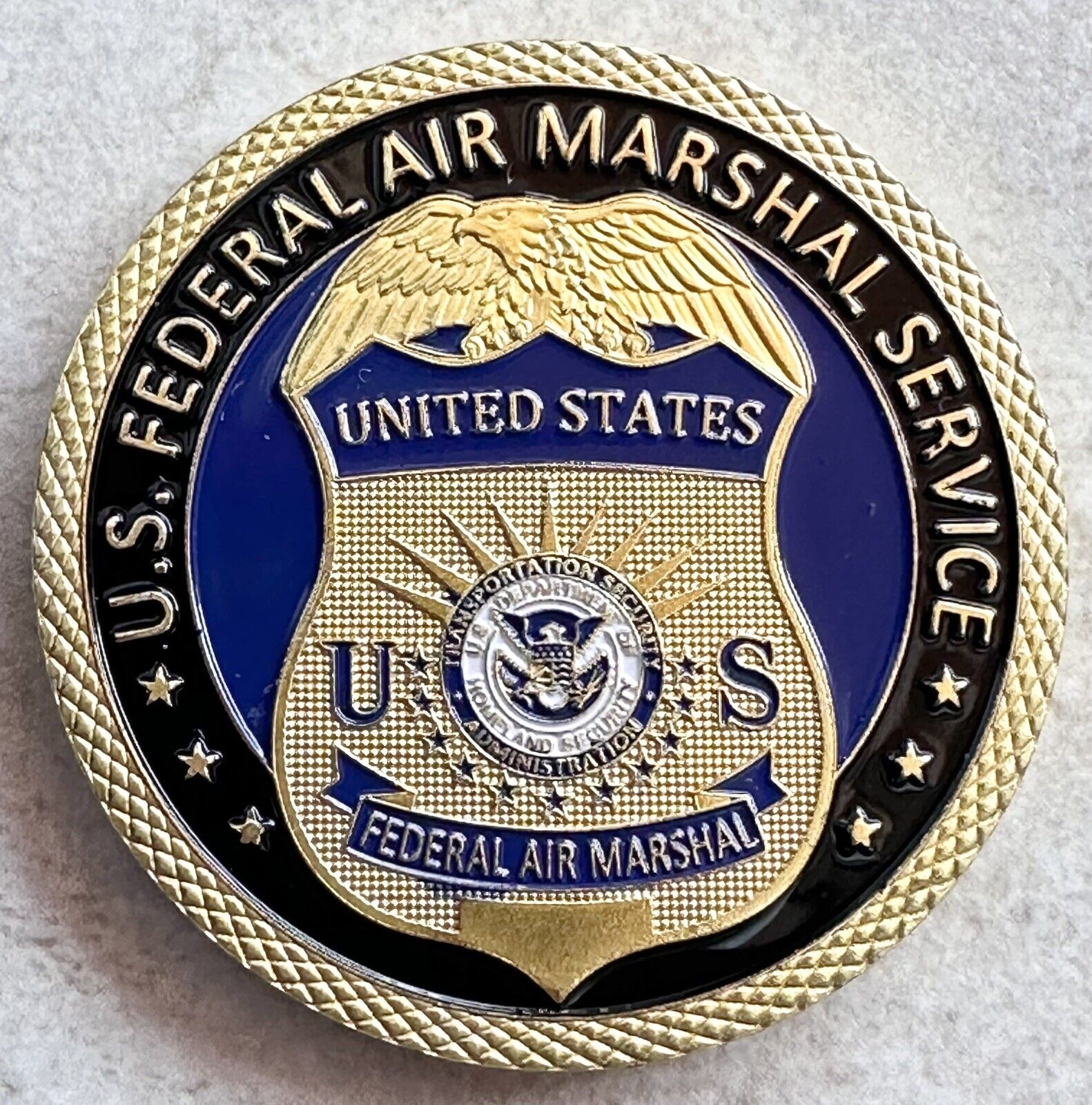 U S Federal Air Marshal Challenge Coin