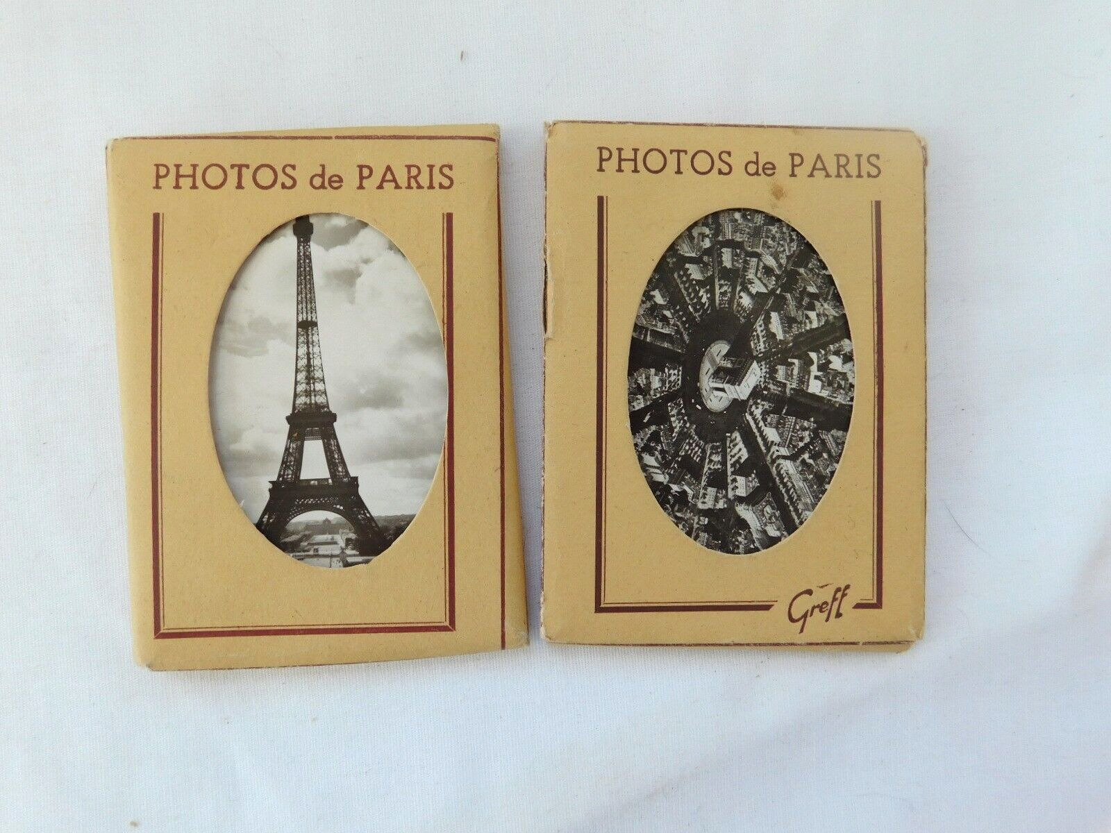 Vintage 1900's French France Paris Souvenir Real B & W Photos Pictures Packs V64